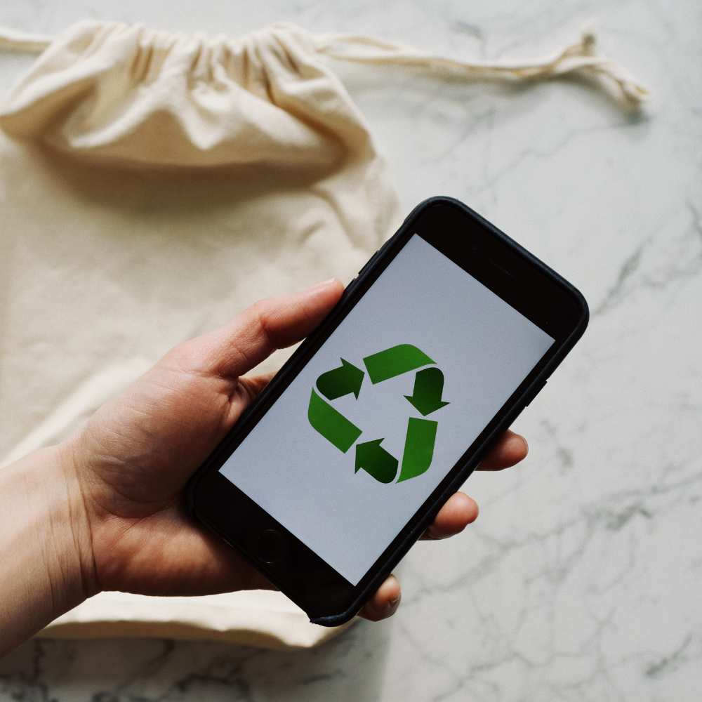Cell phone recycling.